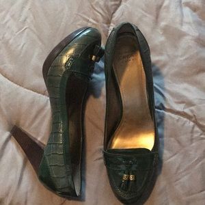 Joan and David platform heels